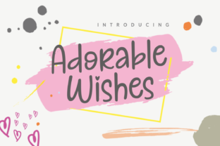 Adorable Wishes: A Charming Handwritten Font for Makers