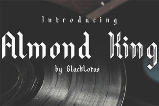 Almond King: A Bold Blackletter Font for Creative Branding