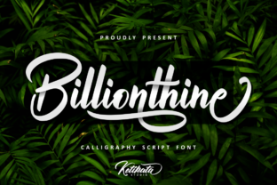 Billionthine Script: A Bold and Beautiful Handwritten Font