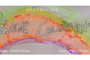Black Currant: A Charming Script Handwritten Font for Crafters