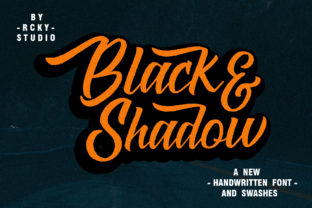 Black Shadow: A Bold Handwritten Font for Memorable Branding