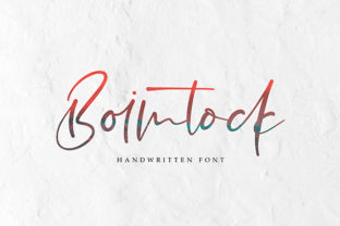 Boimtock: A Stunning Script Handwritten Font for Editorial Design
