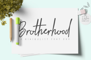 Brotherhood Duo: A Handwritten Font for Crafters and Creators