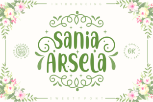 Discover Sania Arsela: A Whimsical Handwritten Font for Engaging Designs