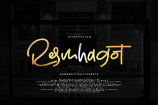 Discover the Charm of Resmhagot: A Handwritten Font for Elegant Publishing