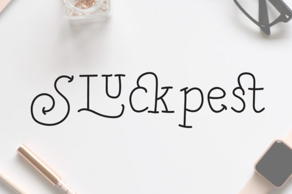 Discover the Charm of Sluckpest: A Playful Serif Font