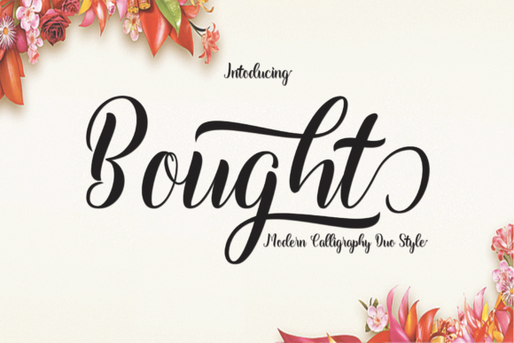 Discover the Magic of Bought: A Handwritten Font for Elegant Branding