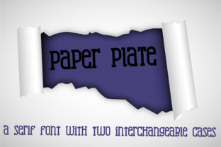 Get Creative with Paper Plate: A Whimsical Serif Font
