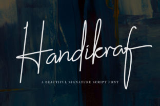 Handikraf: A Charming Script Font for Makers