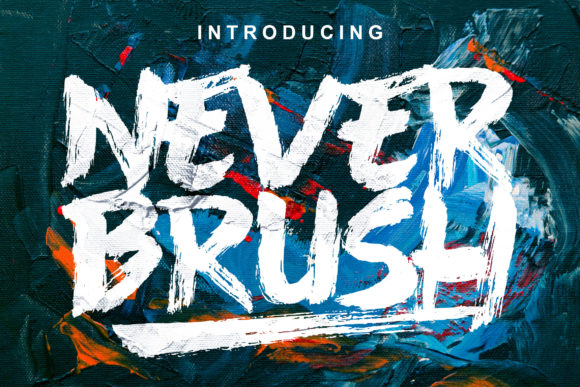 Never Brush: A Bold and Urban Font for Web Design