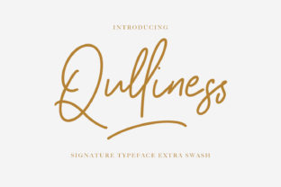 Qulliness: A Script Handwritten Font for Editorial Design