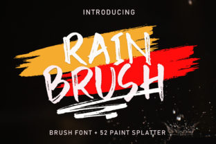 Rain Brush: A Bold Script Font for Modern Editorial Design