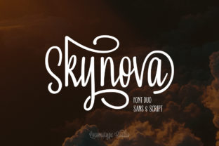Skynova Duo: A Playful and Delicate Font for Crafters